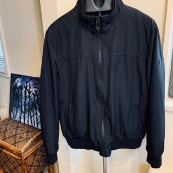 Andrew Marc Bomber Jacket Black/Black - Picture 4 of 12
